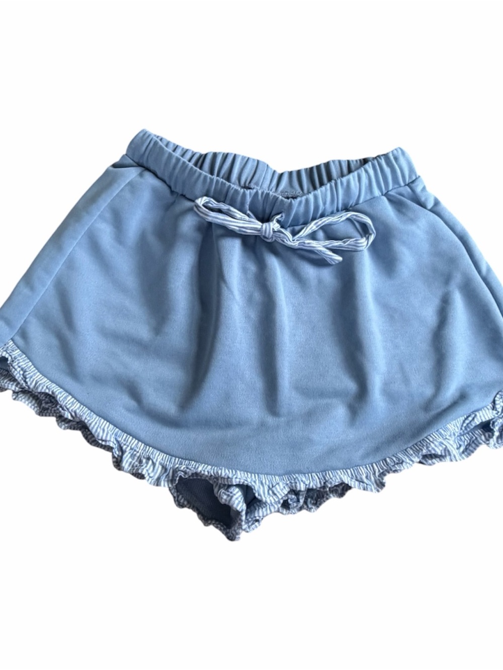 Light Blue Cozy Sweatshirt & Ruffle Skort Set - Picture 4 of 5